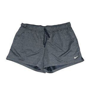 Nike Dri-Fit Navy Athletic Running Shorts Sz XL Womens Inner Lining & Drawstring